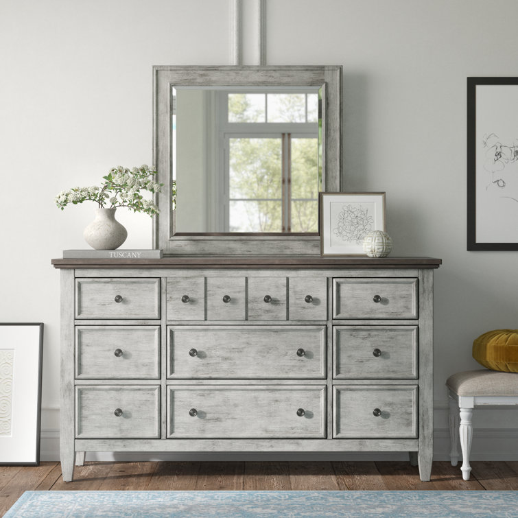 Haylee 9 Drawer Dresser and Mirror