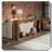 Modern Industrial Table Two Tier Display Storage Versatile-1126528559