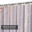 Rideau de douche à motif floral rose avec 12 crochets Rose-129034829