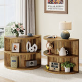 Set Of 2 Half Round Side Table