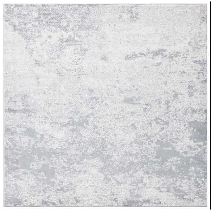 Addison Gray/Ivory Area Rug, Square 8'