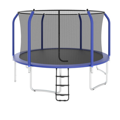 13FT Trampoline Inner Safetynet With Powder Coating-Blue--Pumpkin-A+B