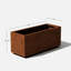 Corten Steel Series Long Box Planter-15304617