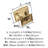 Candler 1-1/4 inch (32mm) Length Champagne Bronze Cabinet Knob-110399223-81116562