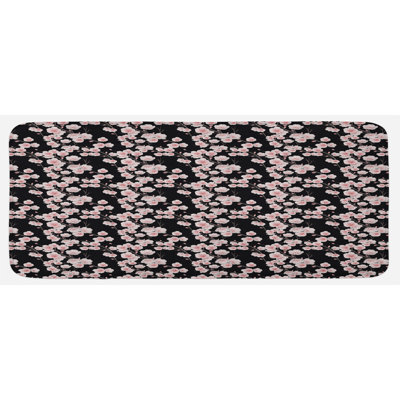 Eclectic Floral Synthetic Kitchen Mat
