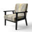 Fauteuil d'appoint tapissier doré Gold Glamour Watercolor
