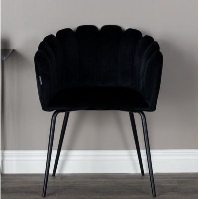 48cm H Tufted Velvet Upholstered Side Chair