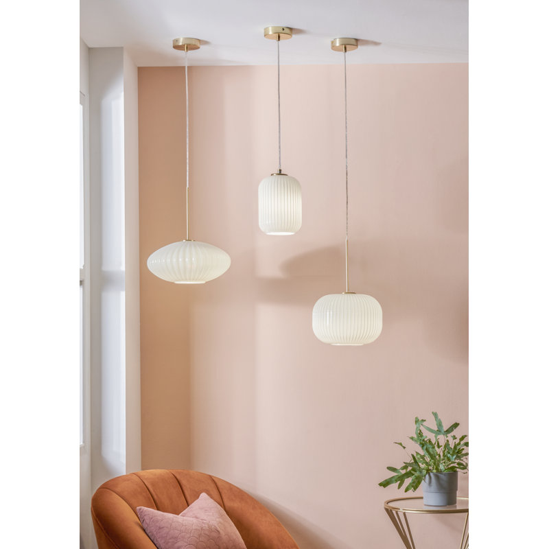 Moya 1 - Light Single Pendant, White/Gold