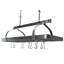Grande Cuisine Rectangle Ceiling Rack Hammered Steel-1298155069