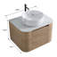 Meuble-lavabo mural 24 po avec lavabo vasque en céramique, porte-serviettes intégré et armoire pré-assemblée-22685021-22685018