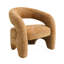 Fauteuil d'appoint en tweed orange