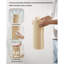 Panier de rangement de salle de bain 10L pour 4 rouleaux de papier hygiénique - Support durable au fini naturel clair