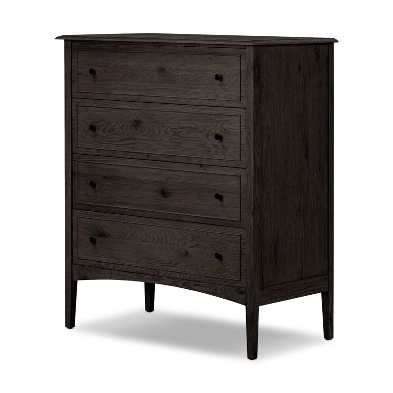 Maggie Tall Chest-Aged Smoked Oak, Smoked Black Oak