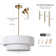 Reihan 3 - Light Dimmable Drum Chandelier