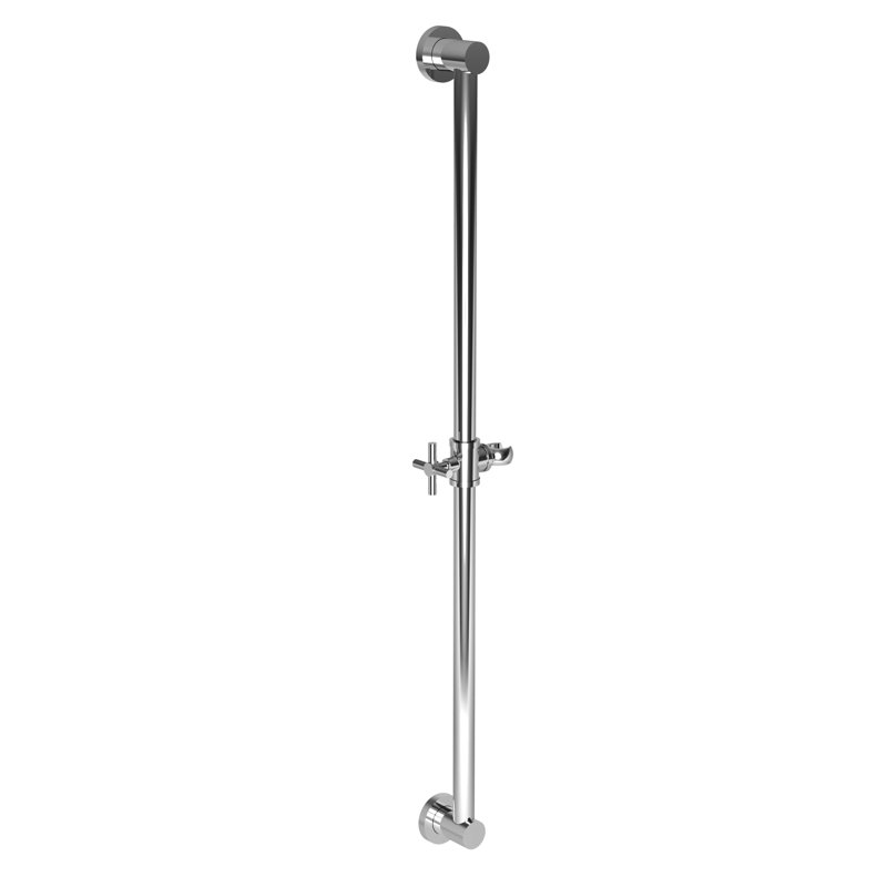Contemporary Wall Mounted Slide Bar, Polished Nickel