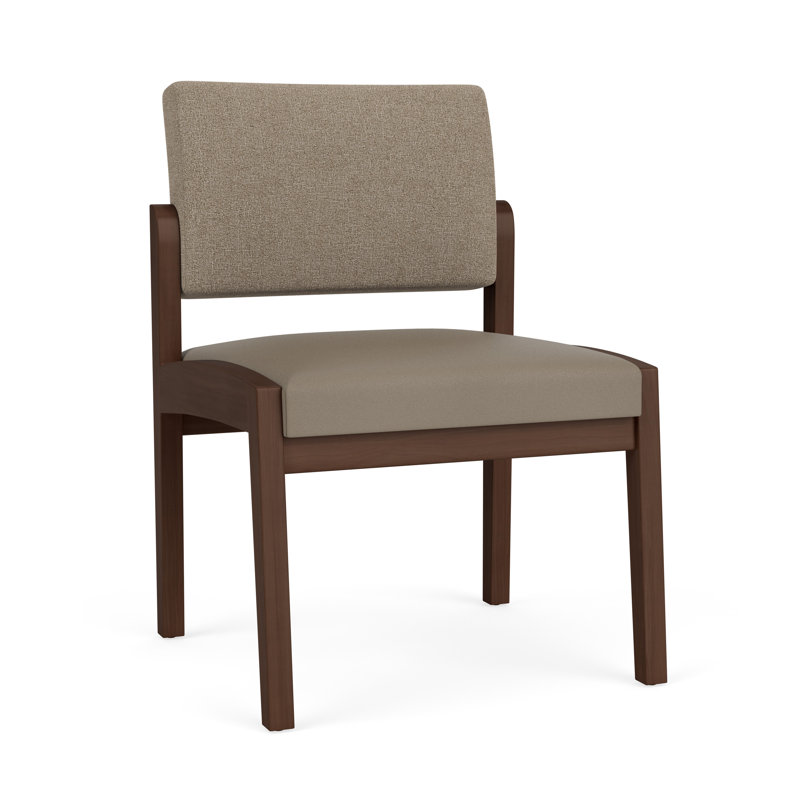 Chaise sans accoudoirs Lenox, Archetype Silt / Modena Farro, Noyer Riftwood