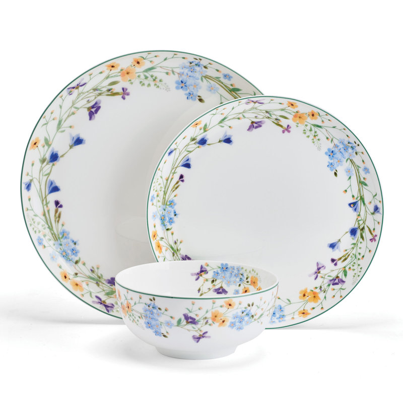 Quinn 12-Piece Bone China Dinnerware Set, Service for 4