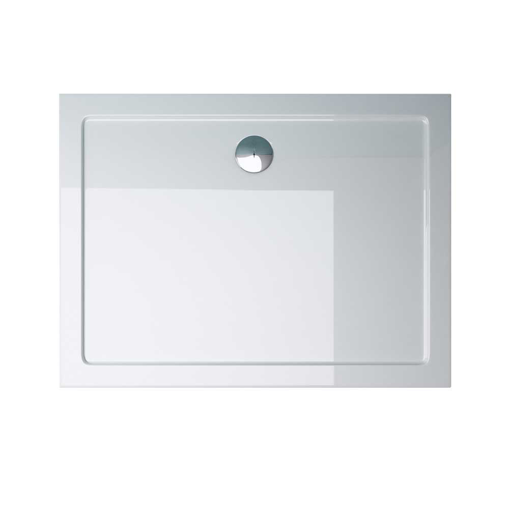 Shower Tray - Light Sturdy Acrylic - Glossy White Finish-Rectangular - 800 x 700mm