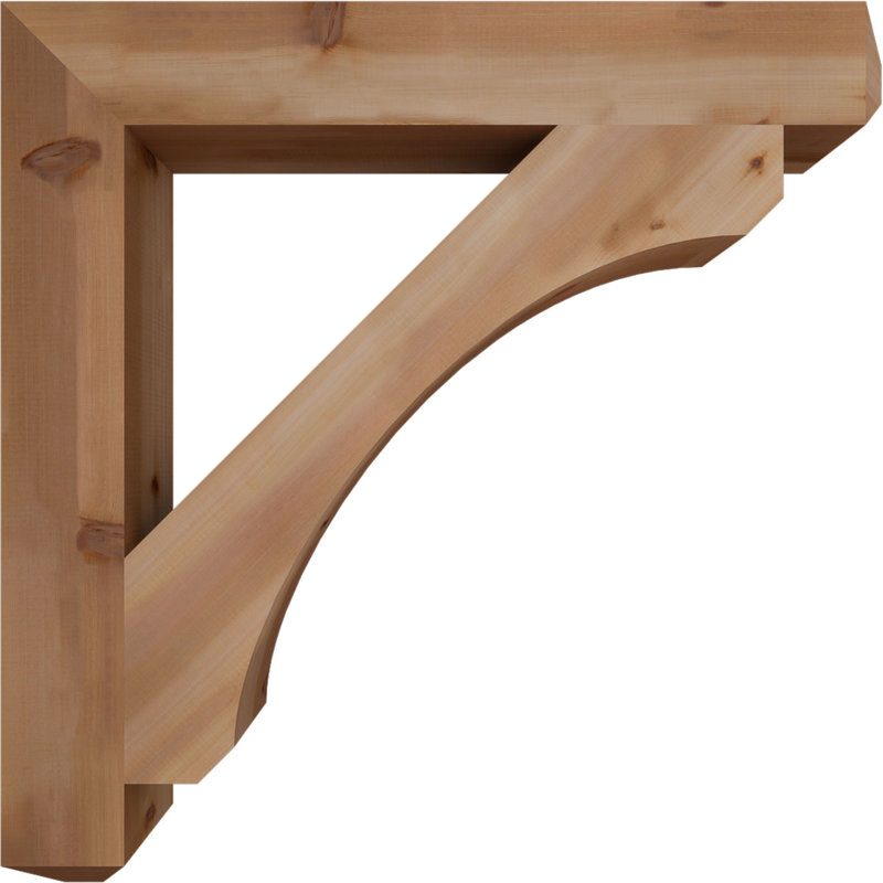 Support lisse Legacy Craftsman, Cèdre rouge, H 44 po x l 5,5 po x P 44 po