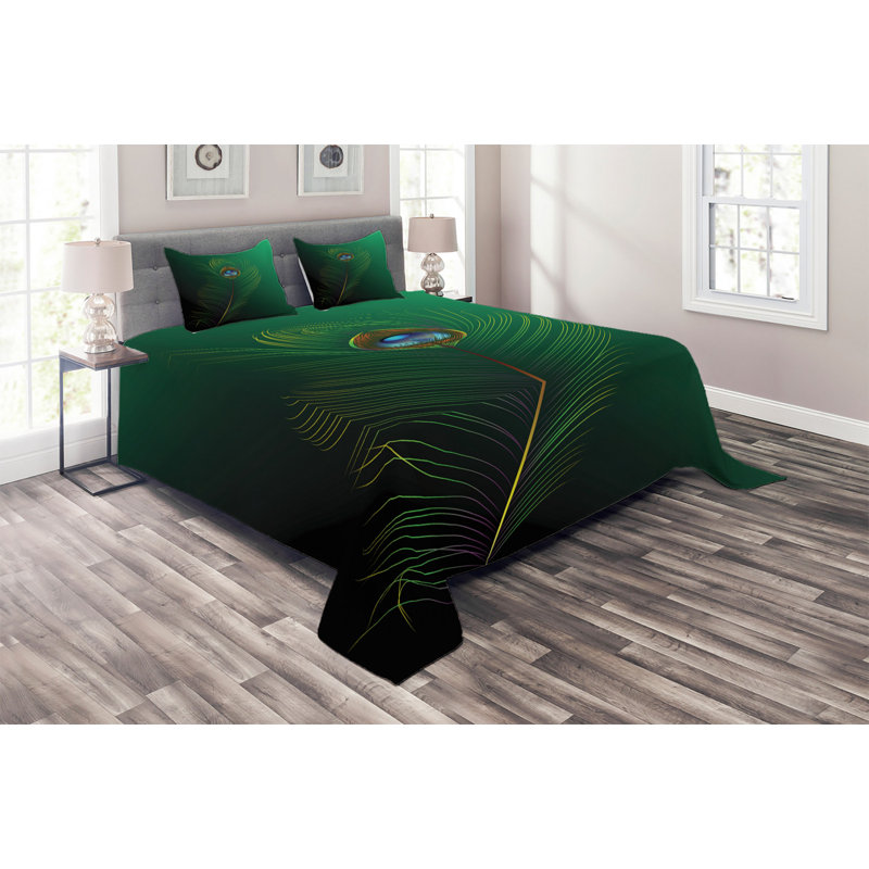 Peacock Eclectic Coverlet