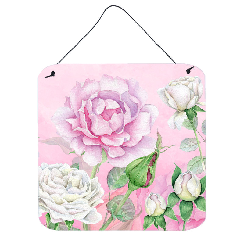 Décoration murale jardin rose