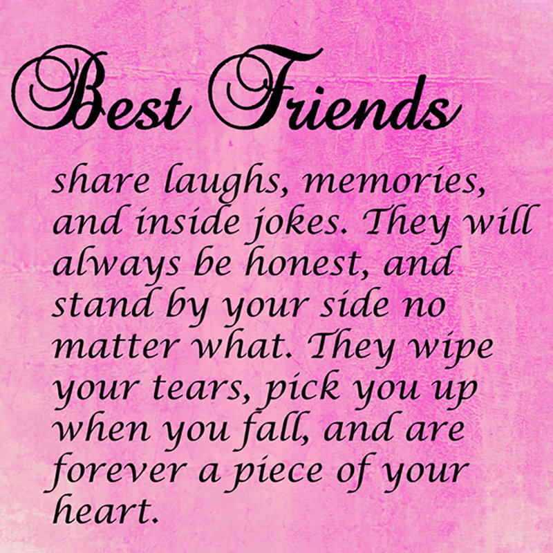 « We agree Best Friends », reproduction d’art textuel sur toile tendue, H 12 po x l 12 po x P 1,5 po