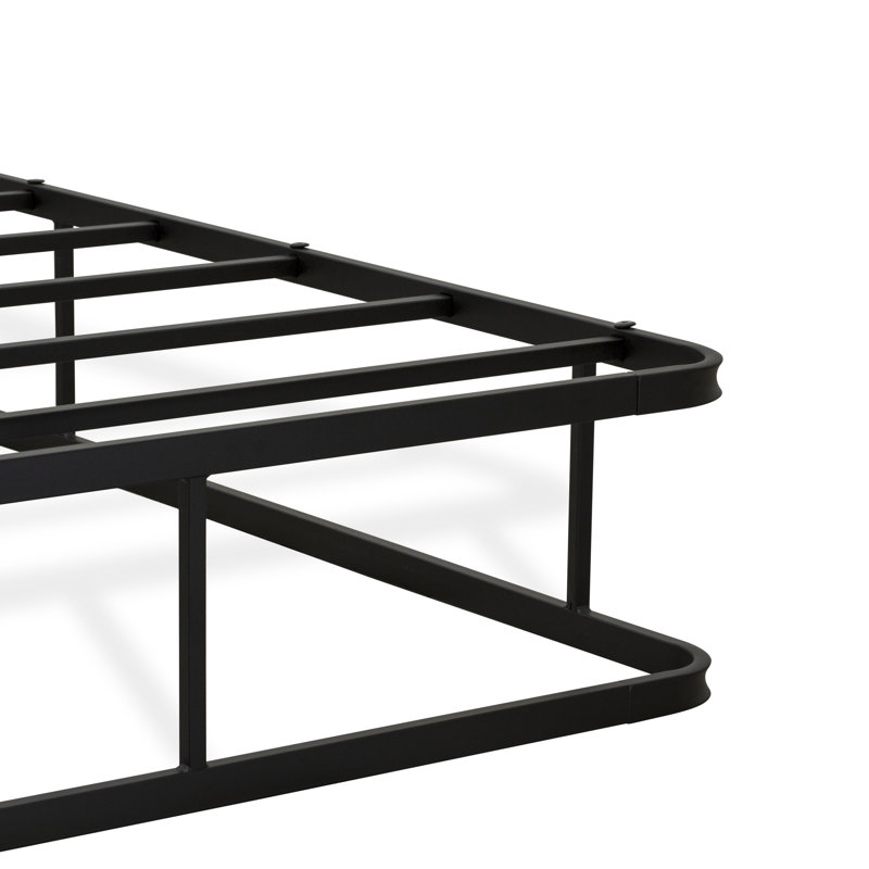 Dothan Full Bedframe with Magnificent Design Headboard and Footboard - Metal Frame in Powder Coating Black, Full