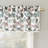 Rasa Butterfly Print Embroidered Trim Window Valance