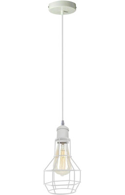 1 - Light White Geometric Pendant