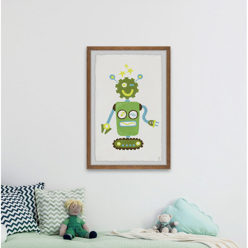 «I Am a Robot» par Francine, reproduction d'art sur papier, H 18 po x l 12 po x P 1,5 po