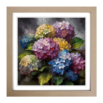 Hydrangea Expressionism - Framed Print