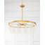 Lustre en roue de chariot unique à 4 lumières avec détails perlés Morrill Edgefield-293753598