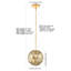 Luminaire suspendu sphère 1 lumière DEL Castleman-1245083257-1245083256