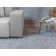 Rectangle Chakra Area Rug in Dark Grey/Ivory