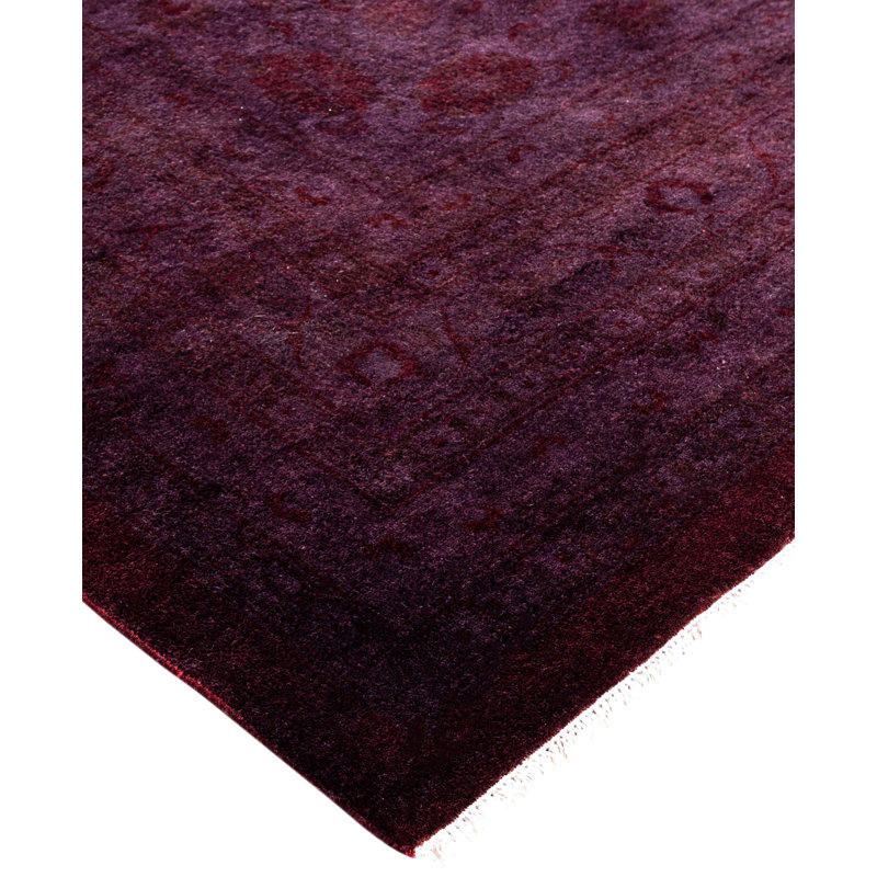 Overdyed One-of-a-Kind 12' 2" X 17' 10" Hand Knotted Area Rug