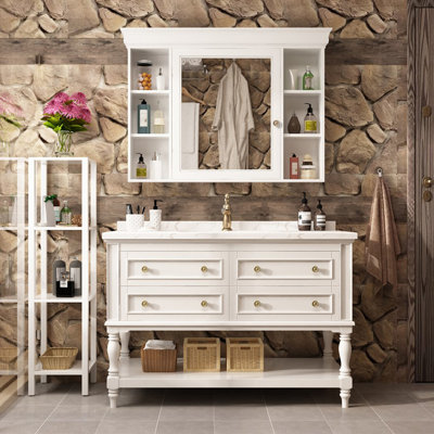 American country style bathroom cabinet