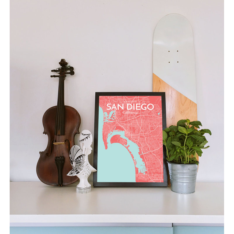 San Diego - No Frame Print, 91.4cm H x 61cm W x 0.13cm D