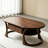 Medieval style solid wood coffee table