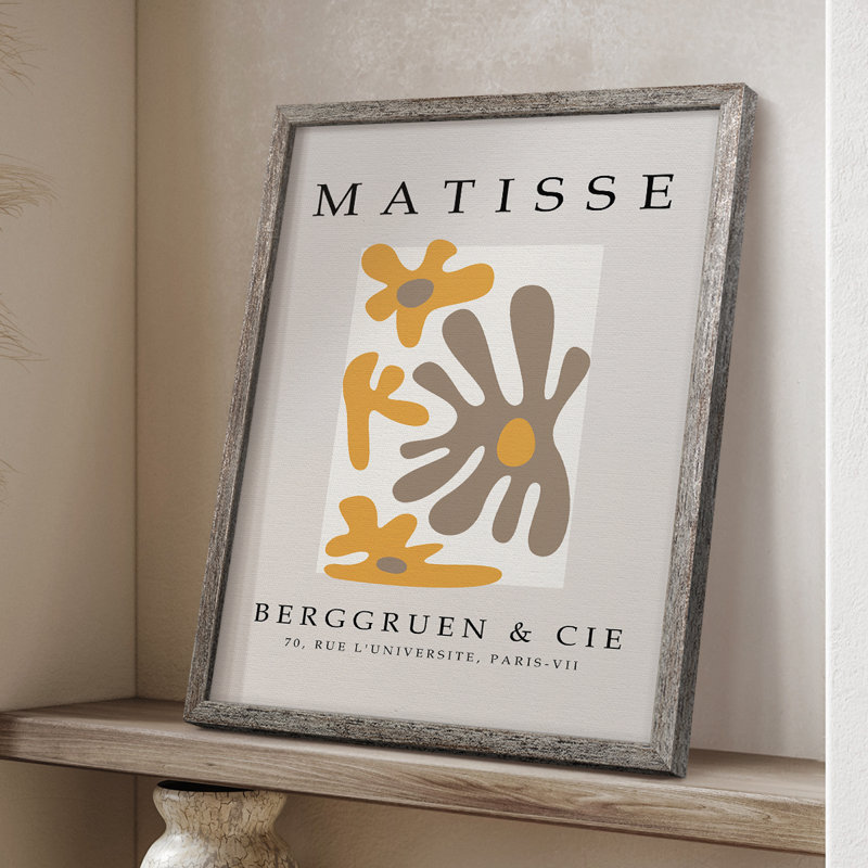 Matisse CECXL III, reproduction d'art encadrée - bois massif, H 30 po x l 24 po