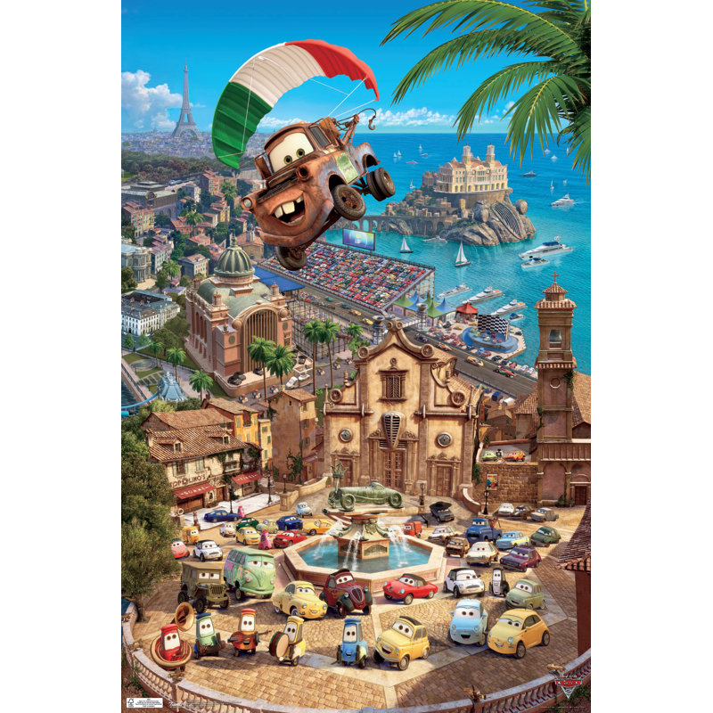 « cars 2-triptyque 3 », impression sur papier