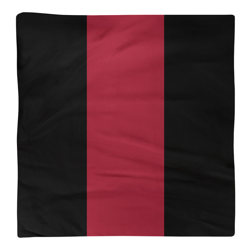Serviette de coton 22 po arizona, Noir / rouge Sedona