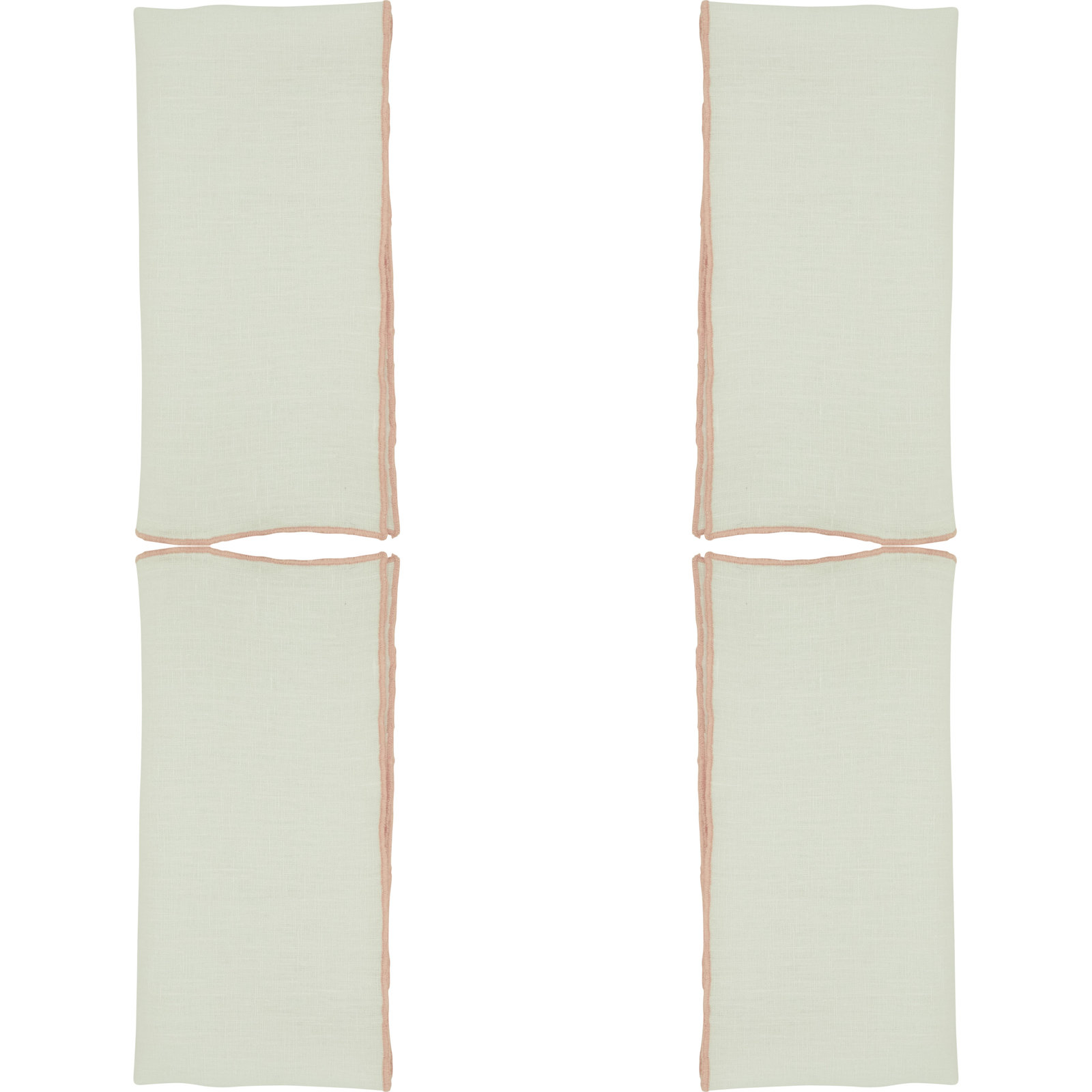 Dartmouth Reversible Linen Napkin, Pink
