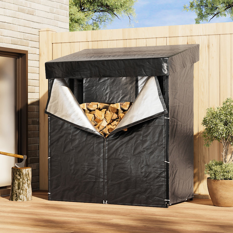 Bricia 135cm W x 70cm D Metal Log Store