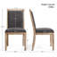 Chaise rembourrée en bois massif-1475845696