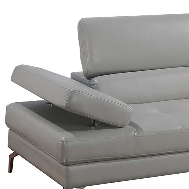 2-Piece Sectional Set, Gray