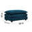 Chenille Fabric Ottomans Footrest To Combine With 2 Seater Sofa, 3 Seater Sofa And 4 Seater Sofa, Blue Chenille-1914021758