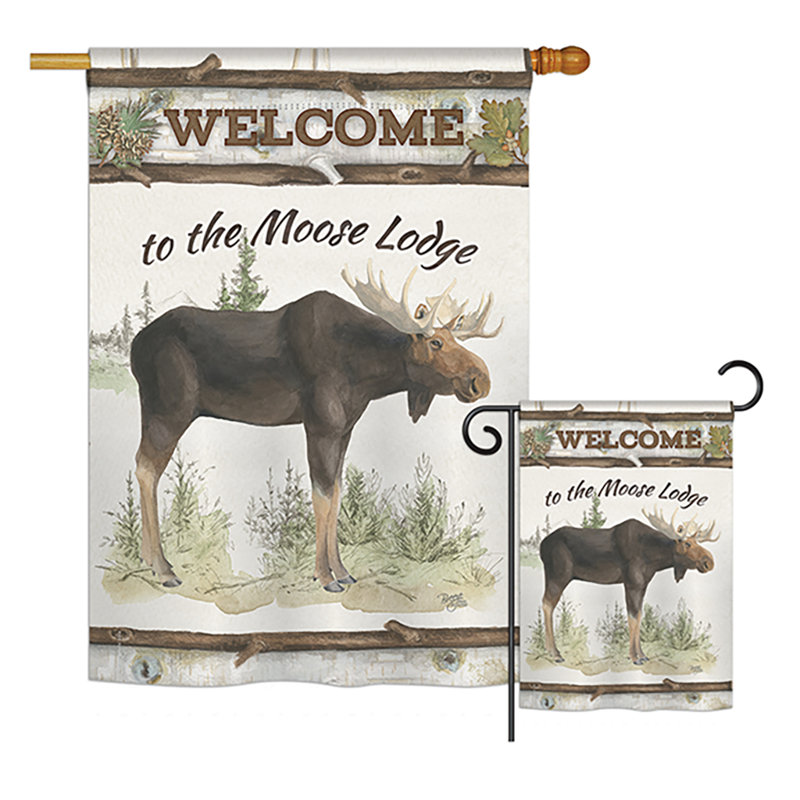 Drapeau de jardin Belleose The Moose Lodge