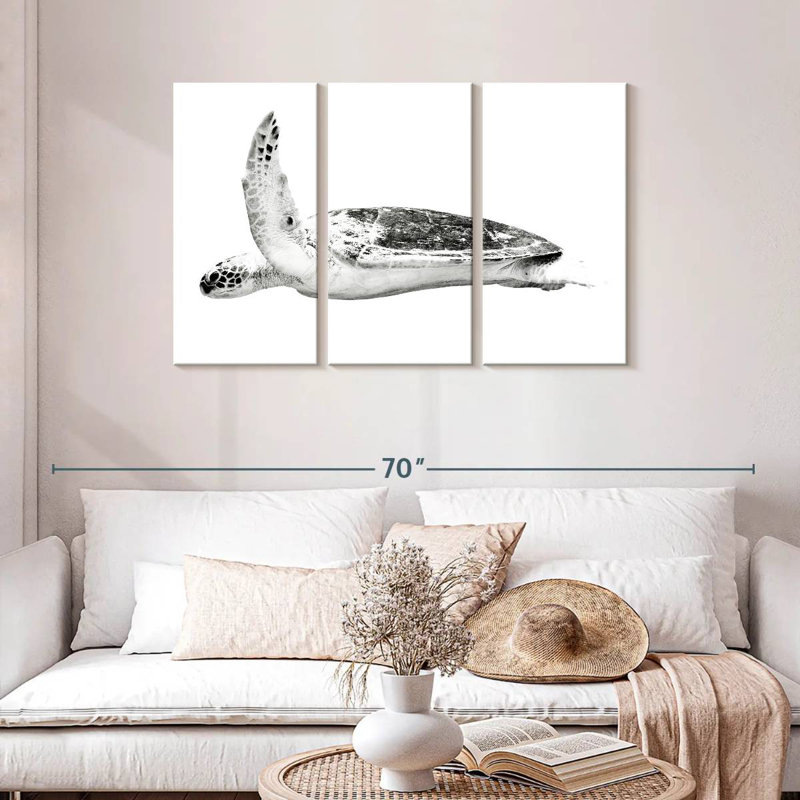Brampt Noble Hawksbill Turtle, 28" H x 45" W