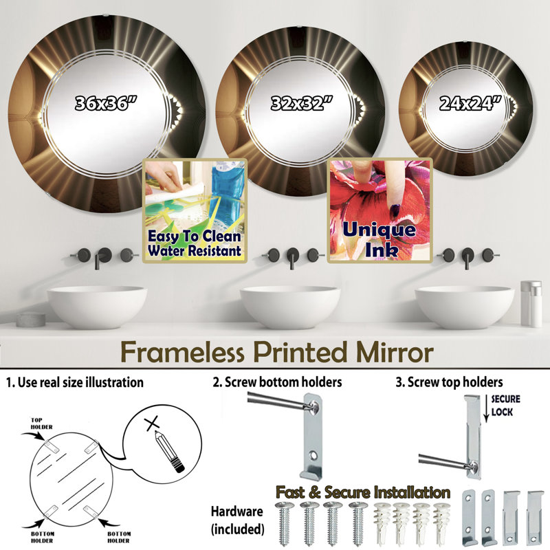 Miroir Gorney, 24 po x 24 po