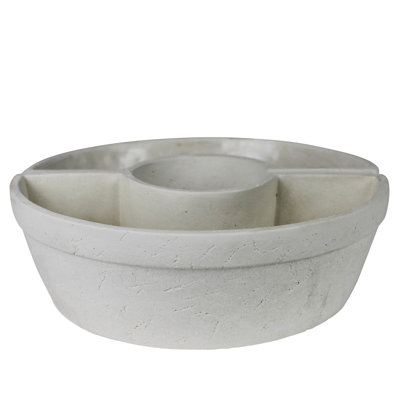 Pot à fleurs Tresco, blanc ciment